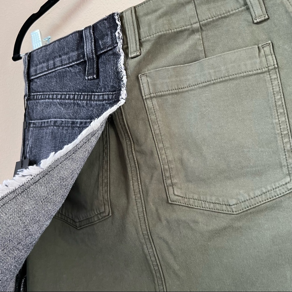 NWT Hudson color block asymmetrical frayed mini s… - image 10